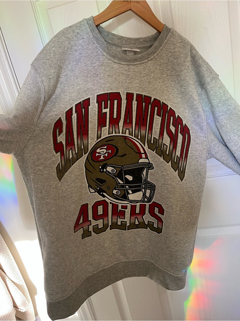 San Francisco 49ers Grey Crewneck Sweatshirt